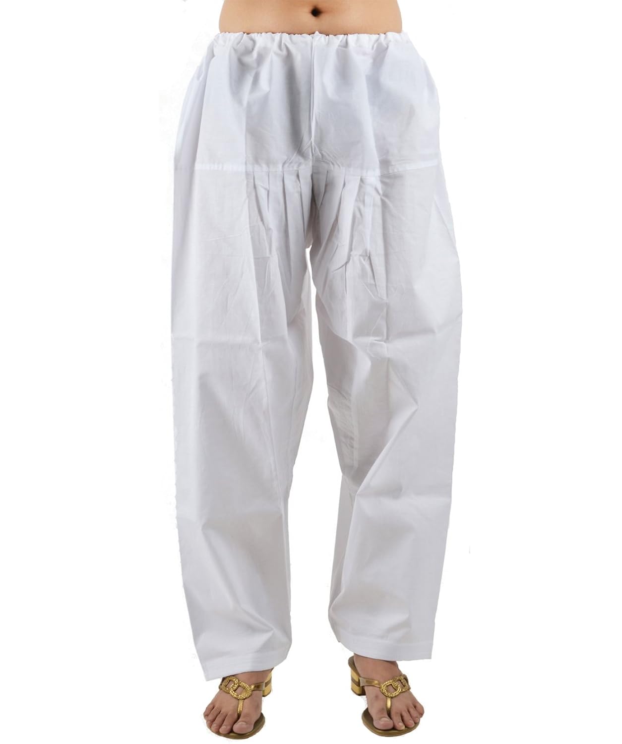neha fashion [neha fashion] women's cotton salwar (white_free size)