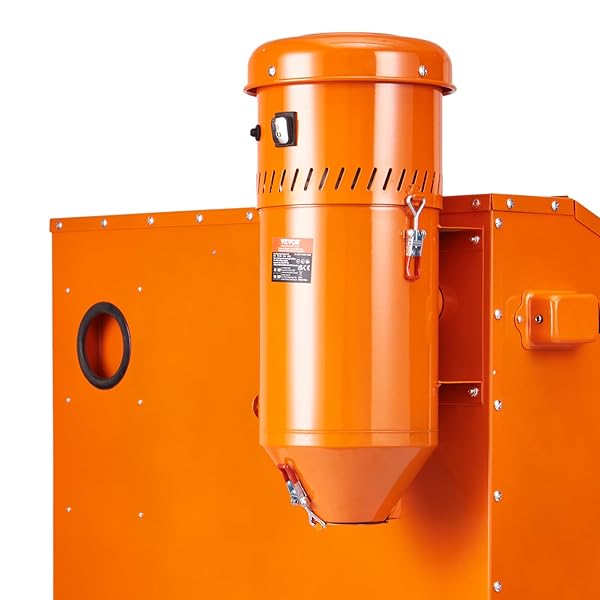 DUST COLLECTION SYSTEM: 1.6-HP DUST COLLECTOR MEDIA RECLAIMER WITH 1.8 GALLON CAPACITY – UNIVERSAL FIT FOR SANDBLASTER CABINETS AND MEDIA BLASTERS