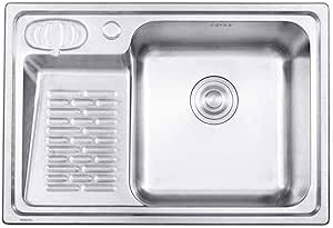 JJZXD Lavabo, de una Ranura de Acero Inoxidable Fregadero de la Cocina