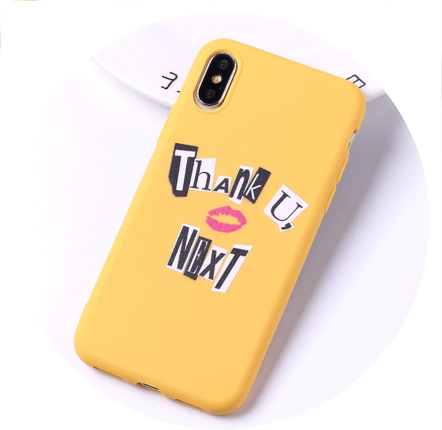Thank You Next 7 Rings Soft Silicone Candy Case Coque for iPhone 6 6S 5S SE 8 8Plus X XR XS Max 7 7Plus 8Plus,for iPhone 6 6S,6