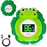 b&h Rechargeable Baby Bath Thermometer, Floating Safety Toddlers Bathtub Thermometer for Accurately Measuring Toddler’s Tub W