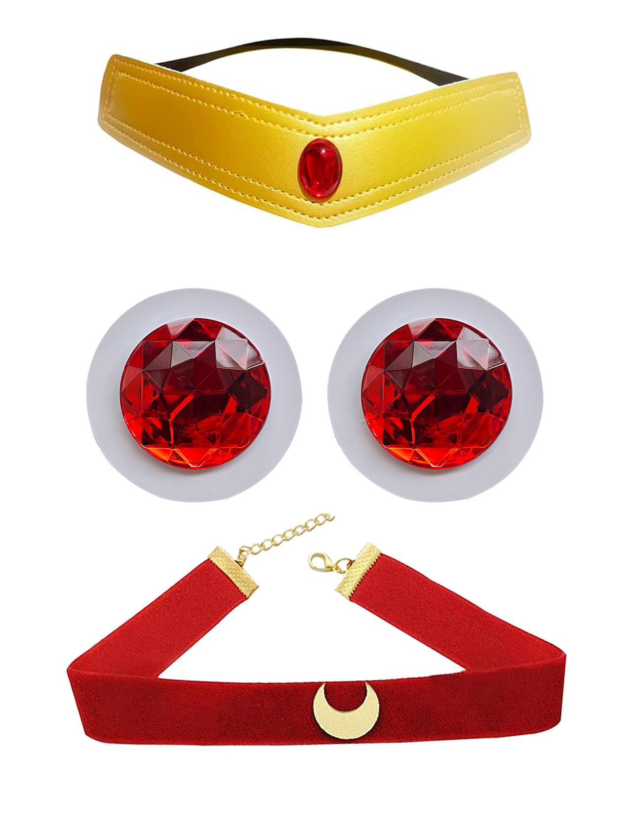 Photo 1 of 4Pcs Moon Hair Clips Accessories Headband Headwear set