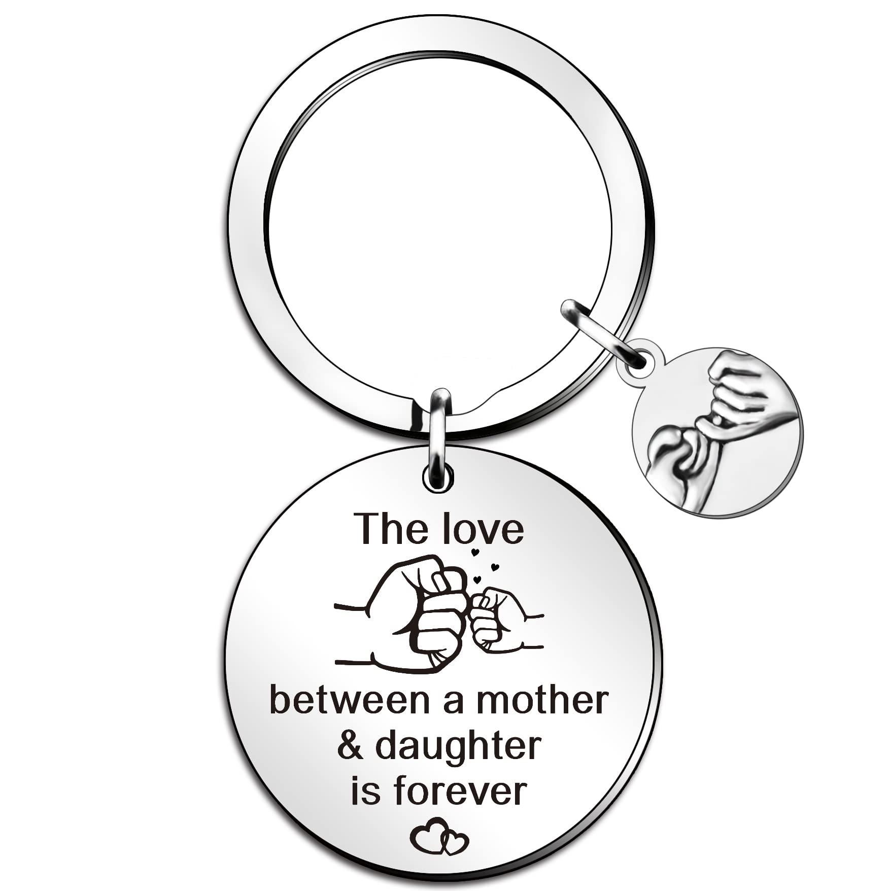 SMARGO Mum Gifts Daughter Keyring Gifts from Mum Daughter Birthday Christmas Thanksgiving Mother's Day Gifts for Mum Daughter