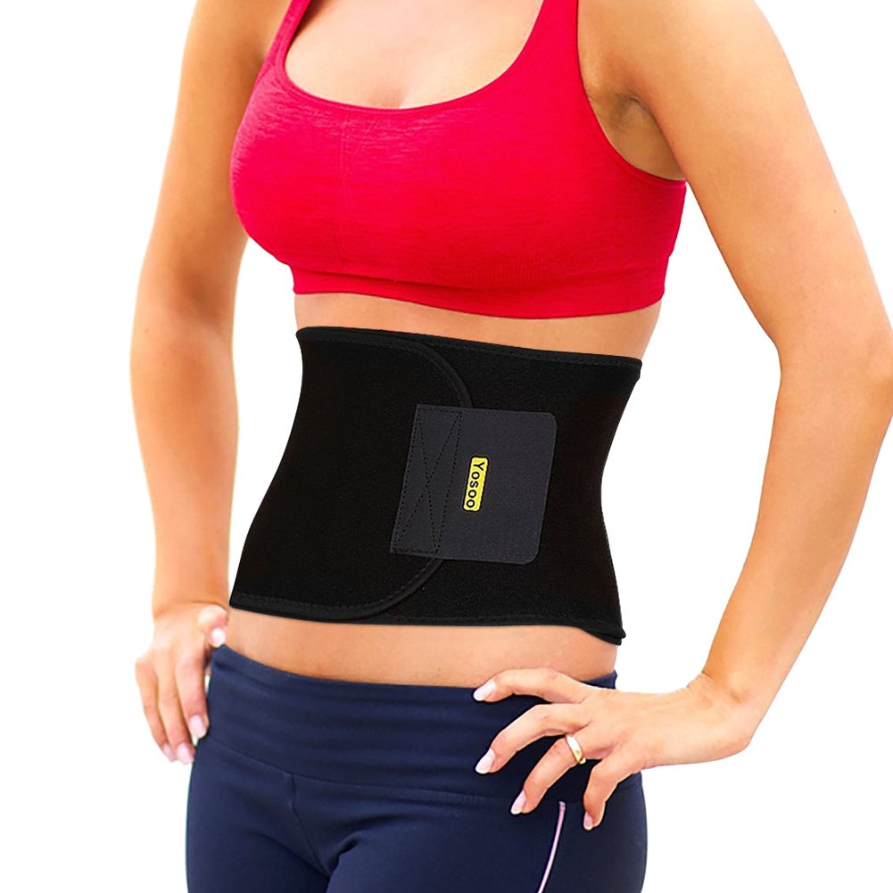Yosoo Adjustable Waist Trimmer Belt for Waist Back Support Brace Plus Size Buy Online in United