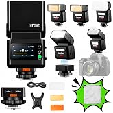GODOX iT32 TTL Camera Flash with X5S Trigger for Sony A7 III,ZV-E10,A7 IV | ZV-E10 II,a7C,ZV-E1,a6700, a6400,a7C II, a7C, a7CR, RX1RI,HSS Flash Magnetic Hotshoe &amp; Trigger 2-in-1 Mini Flash