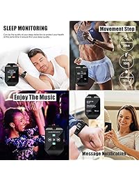 Reloj inteligente para teléfonos Android, Android Smartwatch pantalla táctil con cámara, relojes inteligentes con texto, Bluetooth reloj teléfono con ranura para tarjeta SIM reloj teléfono móvil compatible con Android iOS hombres mujeres