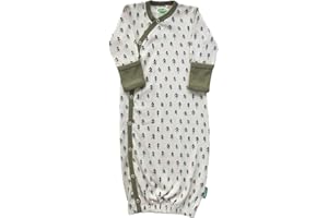 PARADE Organic Gowns - Signature Prints Olive Trees 0-3 Months