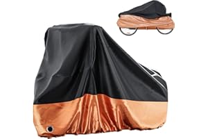 MOONCOOL Adult Tricycle Cover Trike Cover, 3 Wheeled Bicycle Bike Cover for Outdoor Storage Waterproof, Dust Wind Proof for B