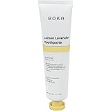 Boka Lemon Lavender Natural Toothpaste, Nano-Hydroxyapatite for Remineralizing, Sensitivity and Whitening, Fluoride-Free, Den