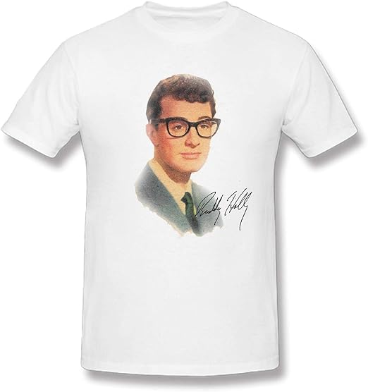 Buddy Holly Cotton Men's Short Sleeve TShirts Daily Tee Amazon.de