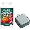 LONG GLACIER Trunature Prostate Plus Health Complex, 250 Softgels Bundle Pill Oragnizer, Small Cute Pill Container for Medicine, Vitamins, Green