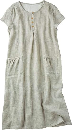 Amazon セシール 夏のガーゼネグリジェ Nn 171 レディース グレー 日本 5l 日本サイズ5l相当 ルームワンピース ネグリジェ 通販