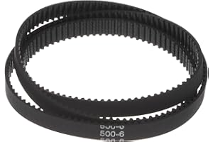 uxcell 2pcs 2GT Timing Belt Closed Loop Rubber Belts 500-2GT-6, 6mm Width x 500mm Length, 3D Printer Timing Belt