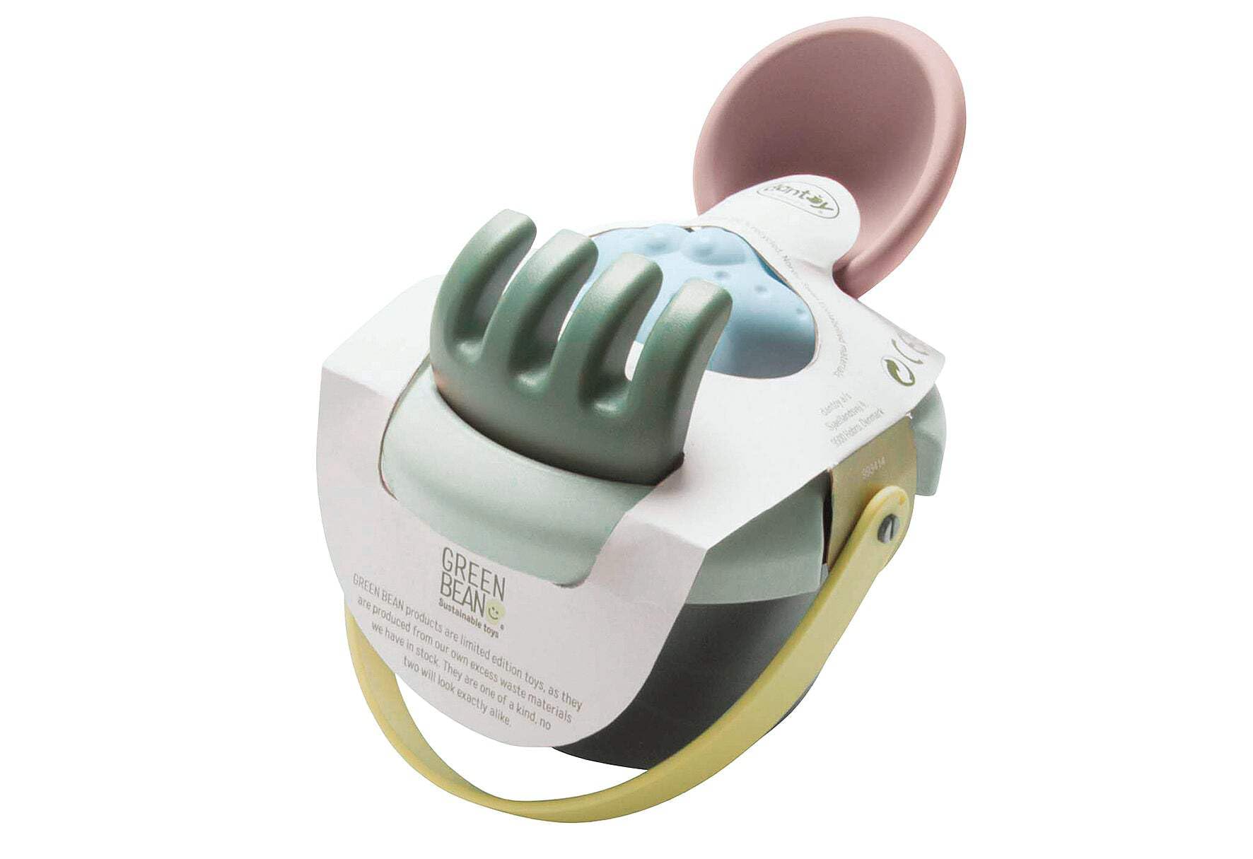 Dantoy XHP2625 Green Bean Beach Bucket Set, Multicoloured, 10 x 5 x 10 cm