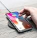 Wireless Charger, Qi Wireless Fast Charging Pad Station Mat 10W Compatible iPhone Xs MAX X 8 Plus Samsung Galaxy S9 S8 S7 S6 Edge Note 9 8 Nexus Droid HTC LG G8 G7 2A QC 3.0 AC Adapter (Included)