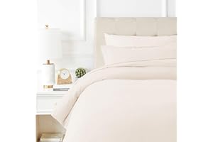 COMFORTICA CLASSICS Twin/Twin XL Duvet Cover, 1000 Thread Count Sateen 1 Piece Egyptian Cotton Quality Duvet Cover, 100% Pure Cotton Comforter Cover, Zipper Closure, 7 Corner Ties - (Ivory)