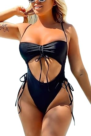 high leg swimsuit amazon