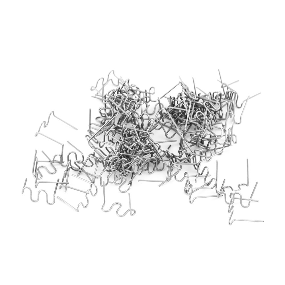 Bumper Repair Staples,100pcs 0.8mm Auto Bumper Repair Pre Cut Welding Staples Repair Tool Kit 3 Types Available("Wave" Style)