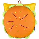 Lubsmuns Cheeseburger Backpack, Funny Novelty Unique Cool Hamburger Daypack, Fashion Fun Casual Versatile Multi-Compartment Cheese Burger Backpacks