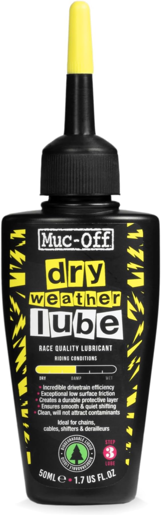 Muc-Off Dry Chain Lube 50 ml Wax-Based Biodegradable Bike Chain Oil
