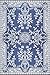 Mad Mats Garland Indoor/Outdoor Floor Mat, 6 by 9-Feet, Blue and White