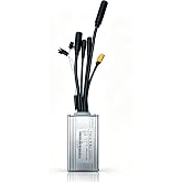 Etmdoeve 24V/36V/48V 17A Sine Wave Ebike Controller for 250W-350W Motors | Brushless Motor Controller with Waterproof Connectors, Hall &amp; Sensorless Support, Quiet 3-Mode Control