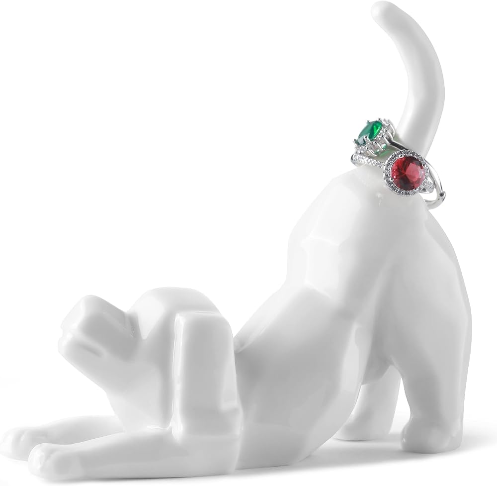 Titanape Dog Mum Gifts Ring Holder Dish Jewelry Holder for Women