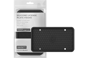 Rightcar Solutions Silicone License Plate Frames | The Original Premium Grade Silicone Car Plate Frame | Rust Proof, Rattle P