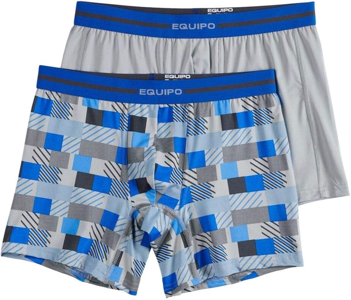 Equipo 2 Pack Microfiber Boxer Briefs Performance Stretch at Amazon Men