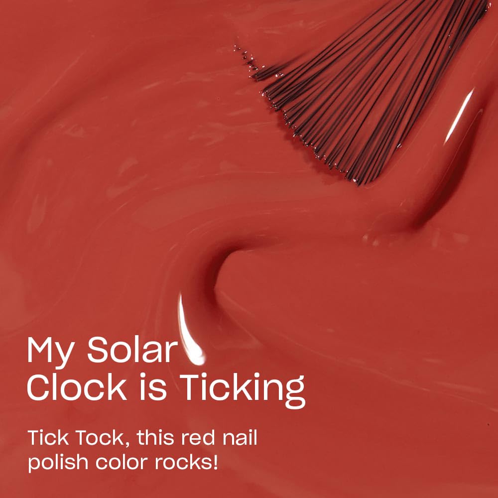 OPI Nail Lacquer My Solar Clock is Ticking | Opaque Dark Orange Crème Chip Resistant Nail Polish | Peru Collection - Image 3