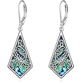 Dragonfly Leverback Hoop Hook Earrings Sterling Silver Dangle Dragonfly Earrings Dragonfly Jewelry Gifts for Women