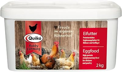 Quiko Hobby Farming Egg Food for Chickens 2kg - Protein Vitamins Honey Feed