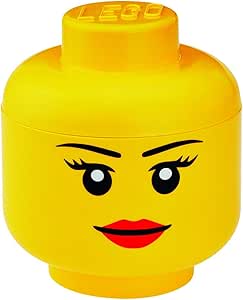 LEGO - Caja de almacenamiento con forma de cabeza de chica (Room