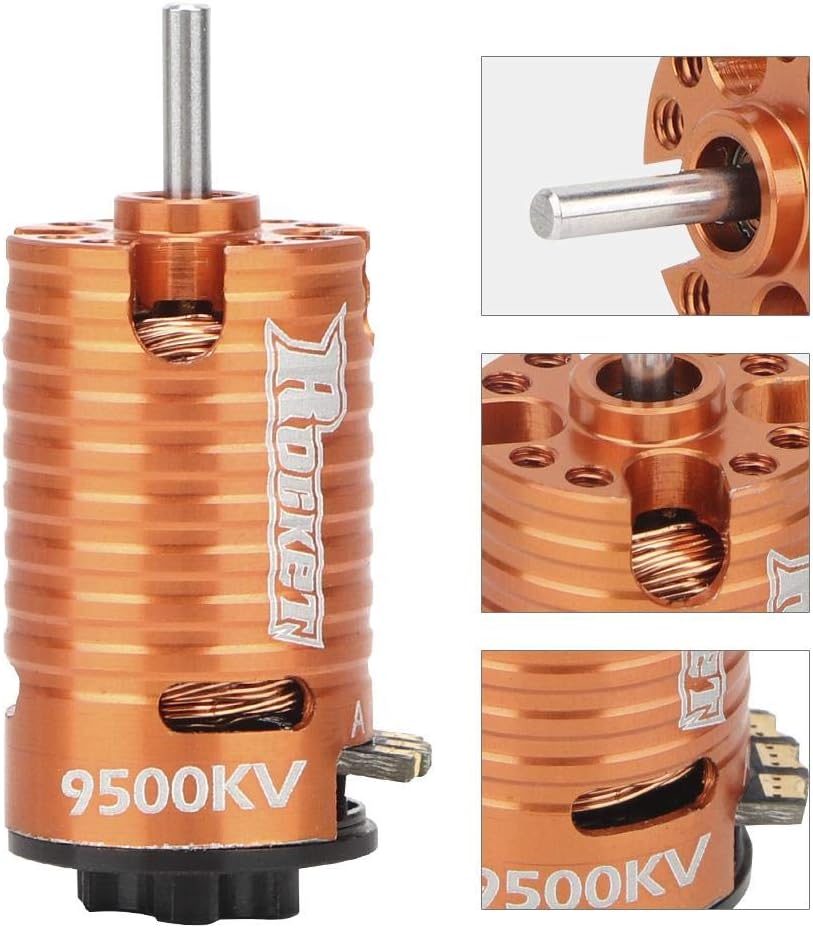 VGEBY1 Brushless Motor, 9500KV 2Poles Shaft Sensored Brushless Motor Racerstar for 1/24 1/28 RC Model Car - Image 3