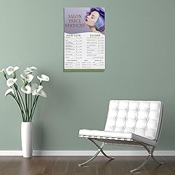 JBBGO Beauty Salon Price List Poster Hair Salon