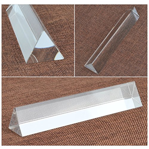 Kristall Dreiecksprisma Optisches Glas Refraktor Dreifach Kristall in Physik Lichtspektrum Glas Prisma 30 * 30 * 30… – Bild 2