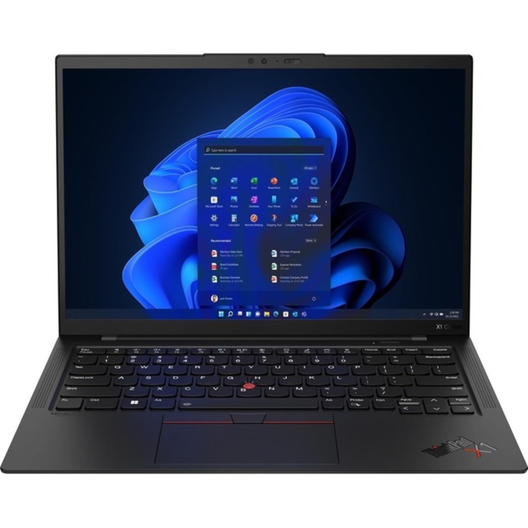 Photo 1 of Lenovo ThinkPad X1 Carbon Gen 10 21CB00BVUS 14" Touchscreen Ultrabook - WUXGA - 1920 x 1200 - Intel Core i7 12th Gen i7-1270P Dodeca-core (12 Core) 2.20 GHz - Intel Evo Platform - 32 GB Total RAM -