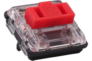 COISUIM Kailh PG1350 Choc V1 70PCS Mechanical Keyboard Switch kailh Low Profile switches Chocolate Mechanical Keyboard Switch RGB SMD 5-Pin Kailh Switches (Red,70Pcs)