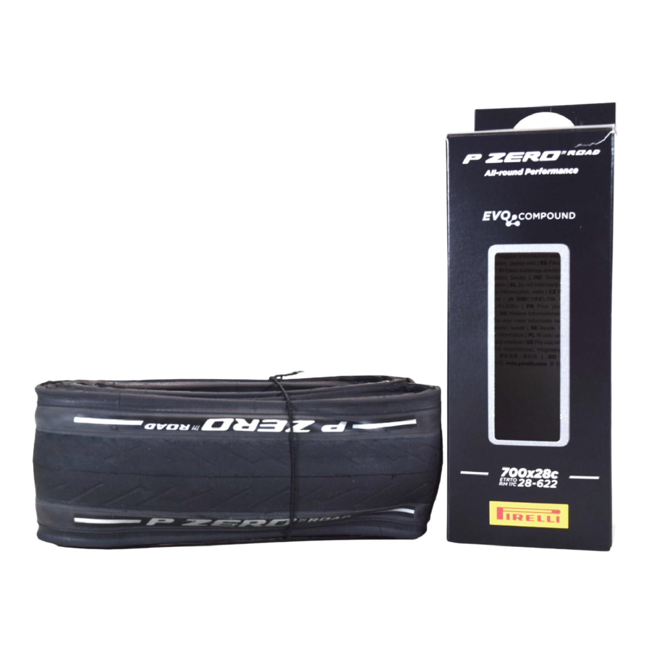 Pirelli P-Zero Folding Road Bike Tyre, Clincher, 700 x 28c, Black — image 1