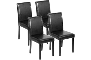FDW Dining Room Chairs Dining Chairs Set of 4 for Kitchen Restaurant and Living Room Side PU Leather Cushion Chairs with Wate