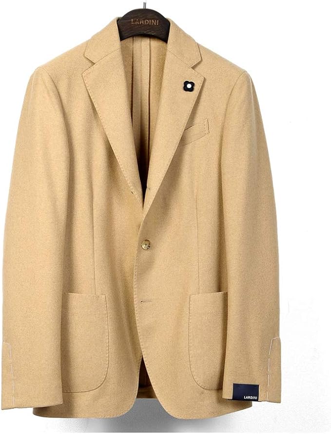 Amazon ラルディーニ Lardini 国内正規品 21aw カシミヤフランネル3bジャケット Js903aq Easy キャメル 44 メンズ コート ジャケット 通販