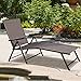 Tangkula Patio Lounge Chair Chaise, Adjustable Backrest Ergonomic Shape with Durable Handwoven Rattan Steel Frame Garden Lawn Pool Recliner Outdoor Furniture Wicker Lounger