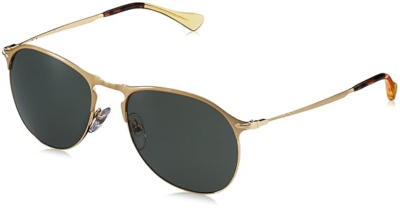 Amazon.com: Persol Mens Sunglasses Gold/Green Metal - Polarized - 53mm