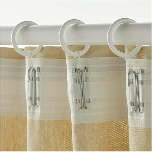 Amazon Com Ikea Syrlig Curtain Ring With Clip And Hook White 10