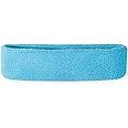 Suddora Workout Headband for Men and Women, Moisture-Wicking Athletic Sweatband, Lightweight Cotton Terry Cloth Bands for Basketball, Tennis, Football, Gym, Running, Cosplay & Costumes