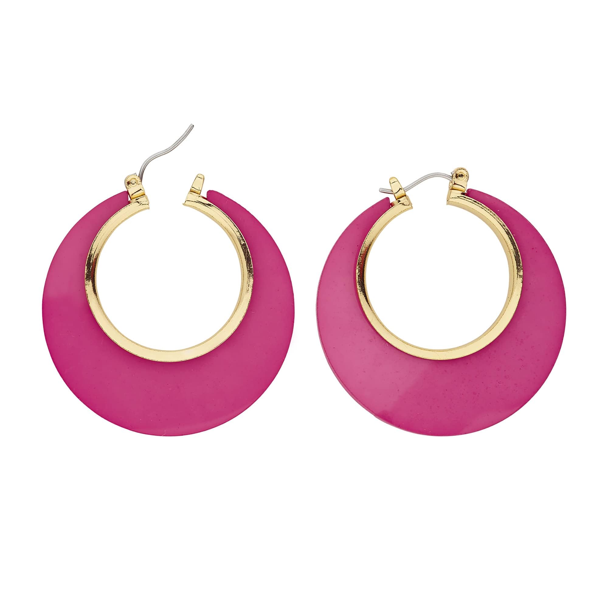 Widmann hoop earrings, bicolour, item model number: 03552