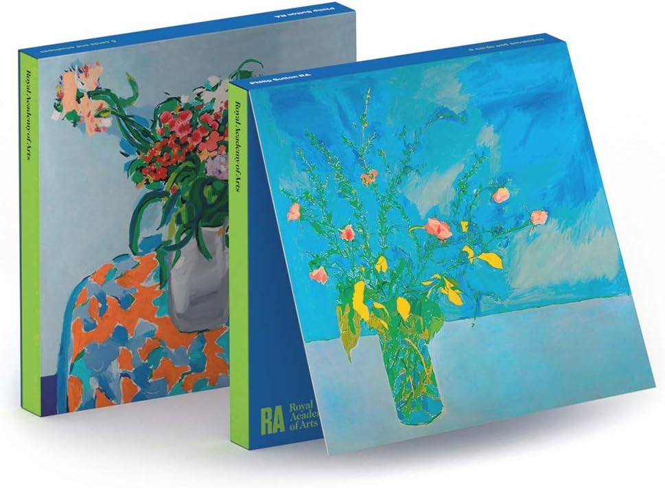 Royal Academy Philip Sutton Floral Set of 6 Art Greeting Cards (15 x 15 cm), Multicolor