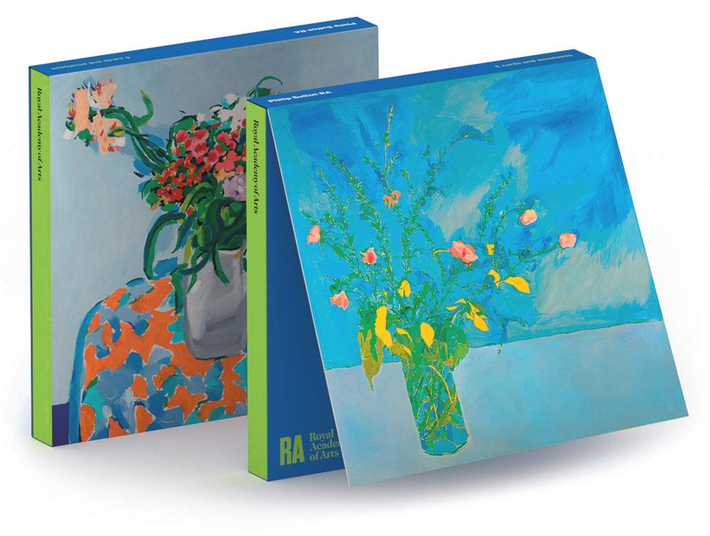 Royal Academy Philip Sutton Floral Set of 6 Art Greeting Cards (15 x 15 cm)