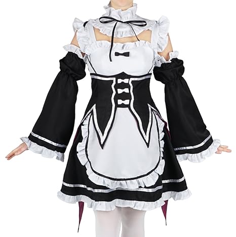 CoolChange Re:Zero Kara Hajimeru Isekai Seikatsu Maid Kostüm von Ram & Rem, Größe: L