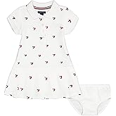 Tommy Hilfiger Baby Girl's Short Sleeve Polo Dress With Matching Bloomers